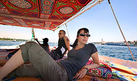 Sailing in the Nile by Fellucca